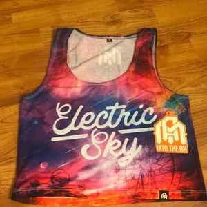 Colorful cropped tank top